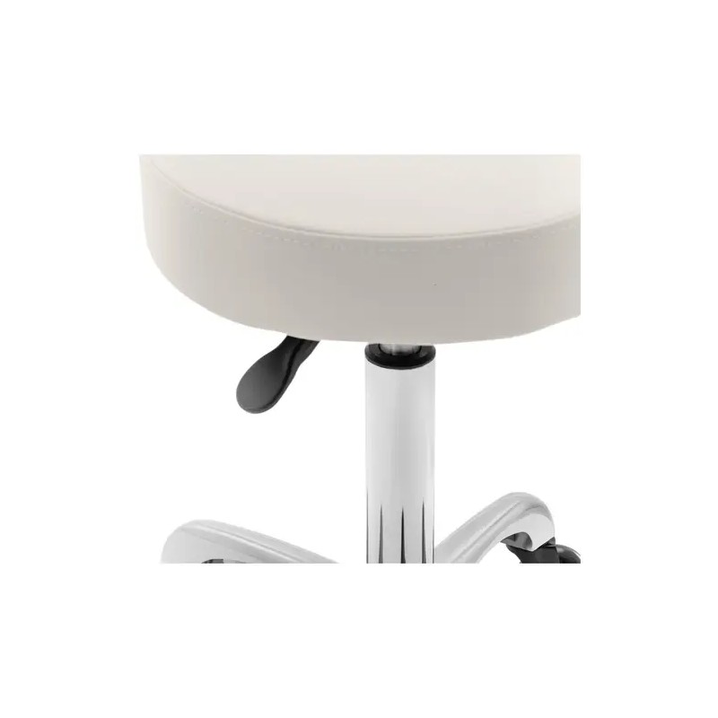 Physa Wells beige työjakkara selkänojalla, korkeussäädettävä 530-710 mm
