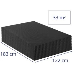 Kumiset navettamatot 15 kpl setti 1830 x 1220 x 17 mm dreeninupeilla