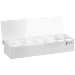 Royal Catering RCCBP 6 ainesosien säilytysjärjestelmä, 6 x 450 ml, ruostumaton teräs ja PP
