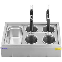 Royal Catering pastakeitin 3 x 6,5 l, 3 000 W, 4 koria ja GN 1/3 -säiliö