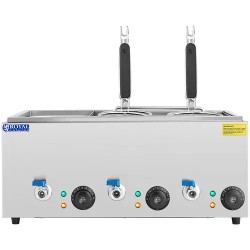 Royal Catering pastakeitin 3 x 6,5 l, 3 000 W, 4 koria ja GN 1/3 -säiliö
