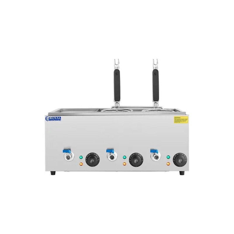Royal Catering pastakeitin 3 x 6,5 l, 3 000 W, 4 koria ja GN 1/3 -säiliö
