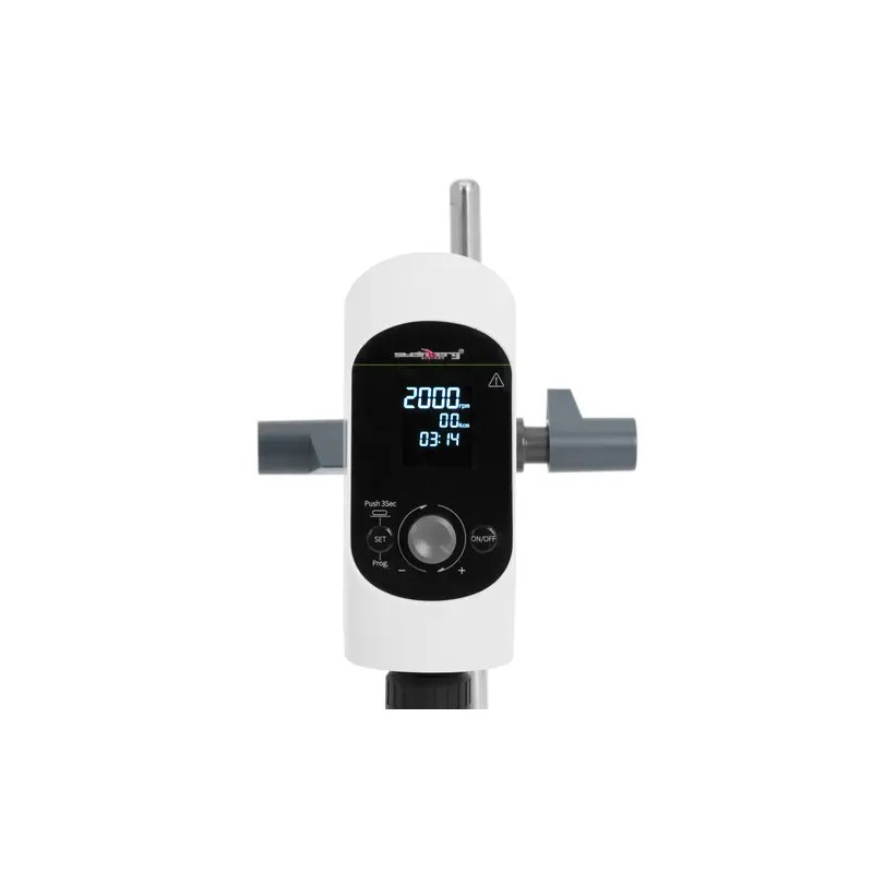 Laboratorion sekoitin 40 l, 100–2000 RPM, ajastin ja LCD-näyttö