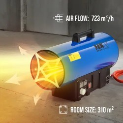 MSW kaasulämmitin 30 000 W 310 m²