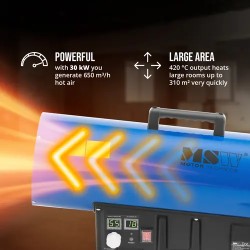MSW kaasulämmitin 30 000 W 310 m²