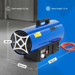 MSW kaasulämmitin 30 000 W 310 m²
