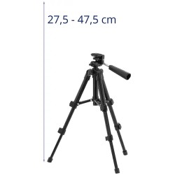 Steinberg Systems alumiinijalusta 276–474 mm, 1/4" kierre