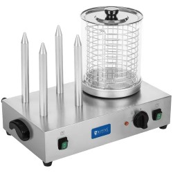 Royal Catering Hot Dog -kone nakki- ja sämpylälämmittimellä