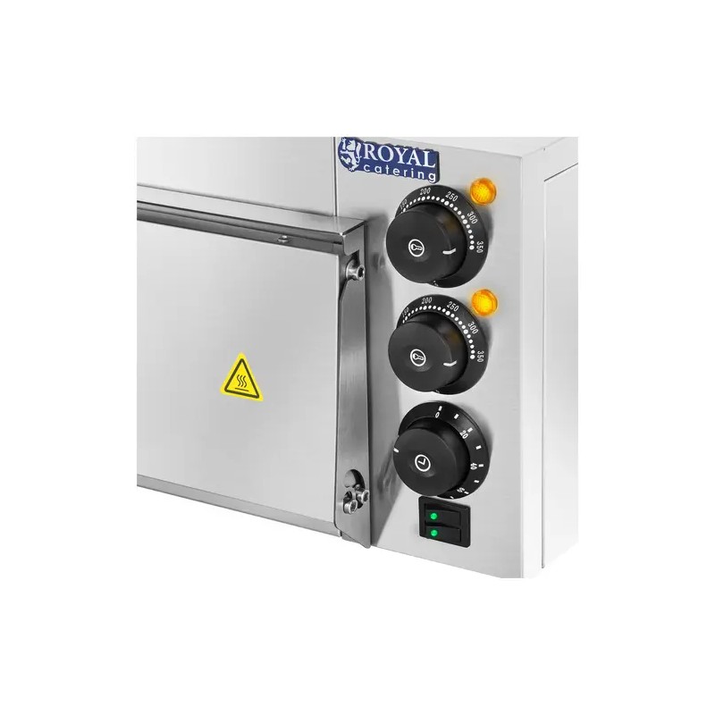 Royal Catering elektro-pizzauuni 60 cm 3000 W 230 V lasiovi