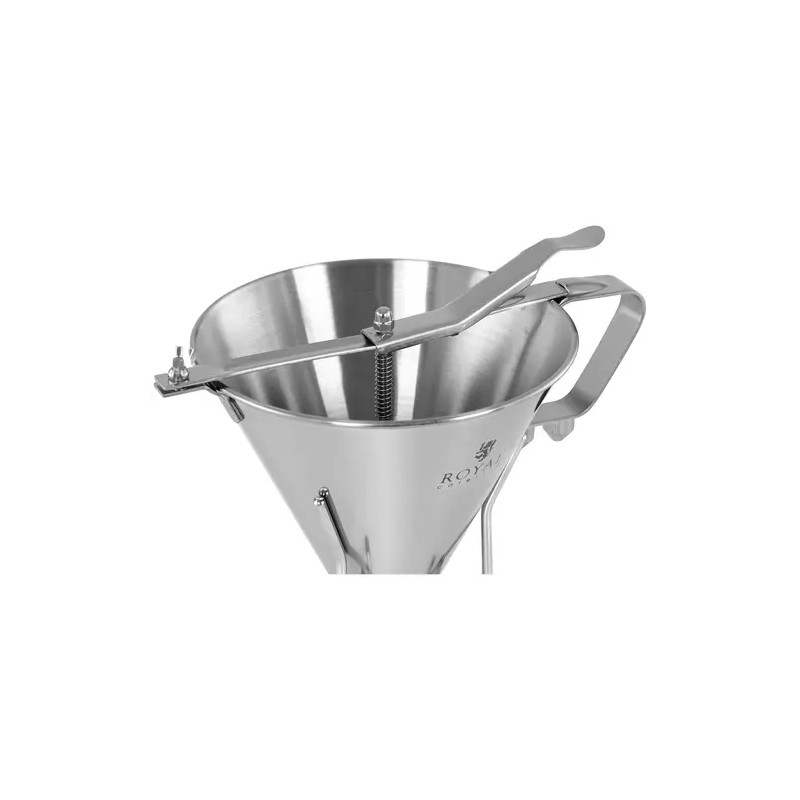 Royal Catering RCSD-11 täyttösuppilo 1,8 l ruostumaton teräs, 3 kärkeä