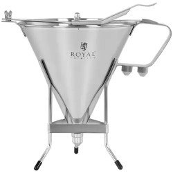 Royal Catering RCSD-11 täyttösuppilo 1,8 l ruostumaton teräs, 3 kärkeä