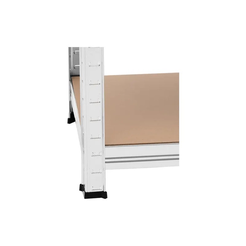 MSW Raskashylly 90 x 30 x 180 cm, 5 hyllyä, 175 kg kantavuus, harmaa, 2 kpl 19.25 kg