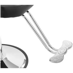 Kampaajatuoli PHYSA ILFORD BLACK, säädettävä korkeus 52-64 cm, pää- ja jalkatuki, musta
