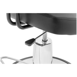 Kampaajatuoli PHYSA ILFORD BLACK, säädettävä korkeus 52-64 cm, pää- ja jalkatuki, musta