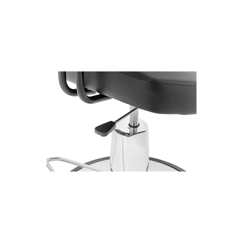 Kampaajatuoli PHYSA ILFORD BLACK, säädettävä korkeus 52-64 cm, pää- ja jalkatuki, musta