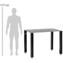 Hitsauspöytä 1000 kg, 119 x 79 cm, rei'itetty teräslevy, hiiliteräs