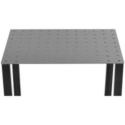 Hitsauspöytä 1000 kg, 119 x 79 cm, rei'itetty teräslevy, hiiliteräs