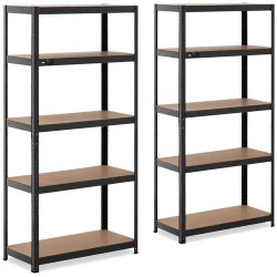 MSW Raskashylly 90 x 40 x 180 cm musta 2 kpl