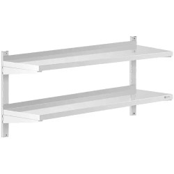 Royal Catering RCWR 1200 4 seinähyllysetti 2 kpl 120 x 40 cm ruostumaton teräs