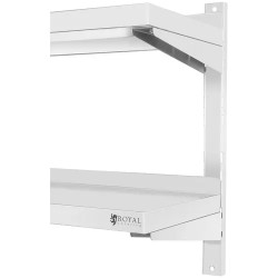 Royal Catering RCWR-1200.4 seinähyllysetti 2 kpl, 120 x 40 cm, ruostumaton teräs
