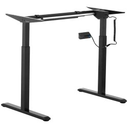 Fromm & Starck sähköinen työpöydän runko, korkeussäädettävä, 120 W, 80 kg, musta