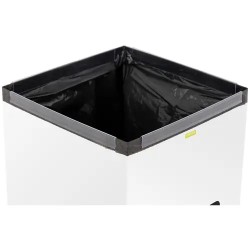 Ulsonix jäteastia 60 l, valkoinen, sekajäte-merkinnällä 4,6 kg
