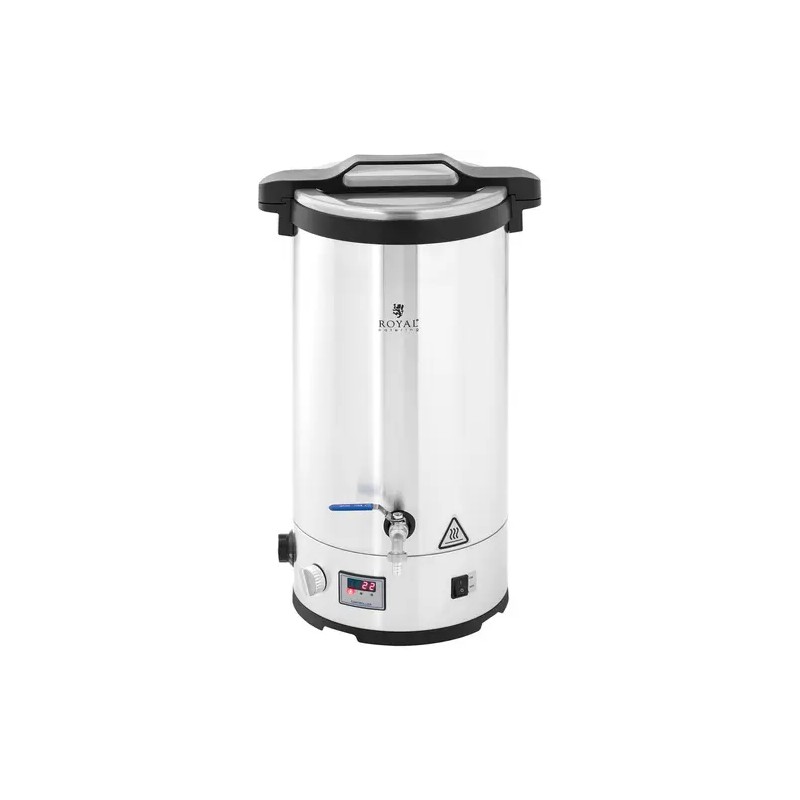 Royal Catering RCBM-30CK mäskikattila 30 l, 700/1800/2500 W, 30-110 °C, ruostumaton teräs