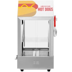Royal Catering RCHW 1000H Hot Dog -lämmitin, 1000 W, 100 nakkia ja 25 sämpylää