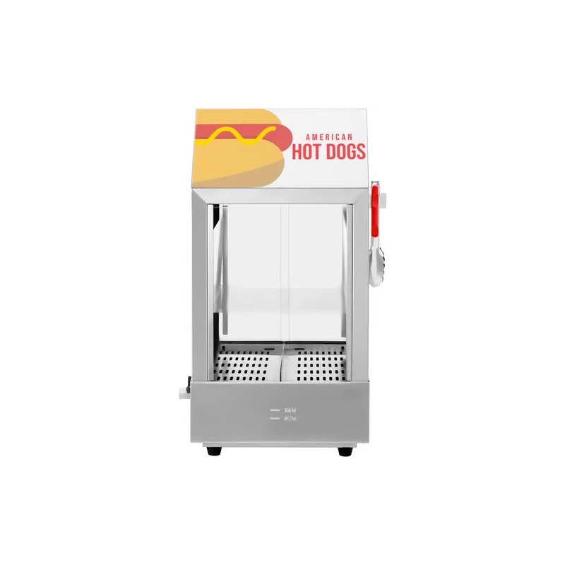 Royal Catering RCHW 1000H Hot Dog -lämmitin, 1000 W, 100 nakkia ja 25 sämpylää