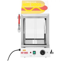 Royal Catering RCHW 1000H Hot Dog -lämmitin, 1000 W, 100 nakkia ja 25 sämpylää