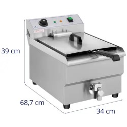 Royal Catering sähkökäyttöinen friteerausastia 16 l 3500 W poistohanalla