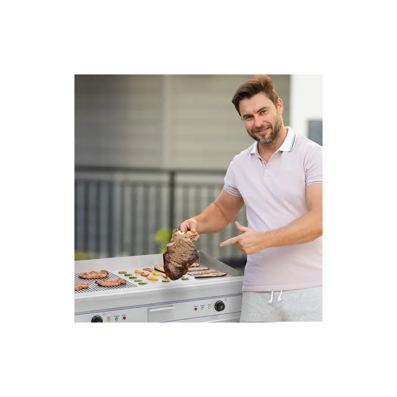 Royal Catering RCG 100G sähkögrillilevy 100 cm 2 x 3 200 W 53 kg