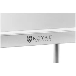 Royal Catering ruostumattomasta teräksestä valmistettu tarjoiluvaunu, 3 hyllyä, 84,5 x 52,5 x 80 cm