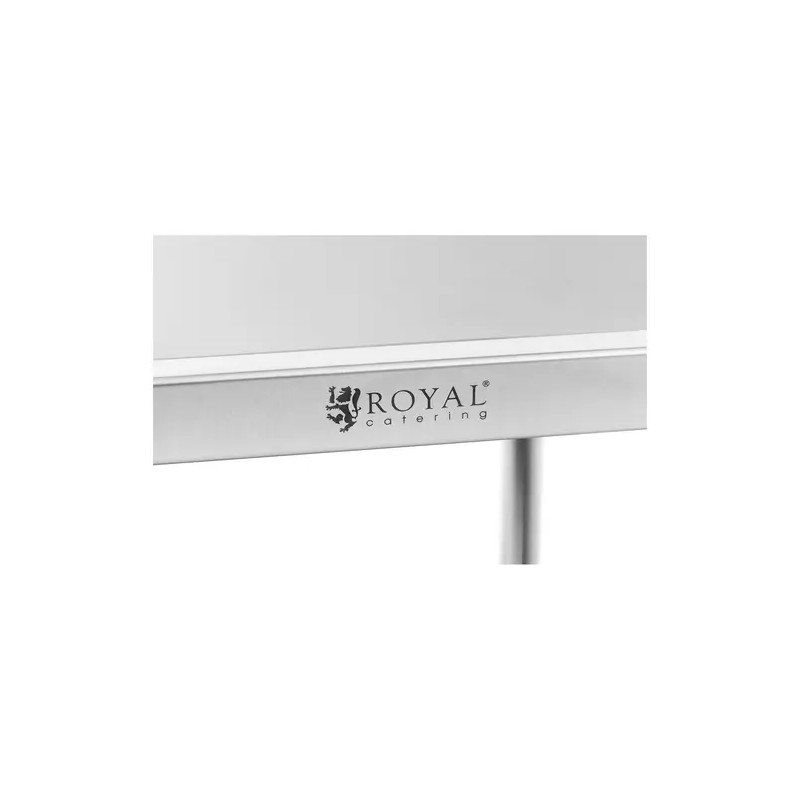 Royal Catering ruostumattomasta teräksestä valmistettu tarjoiluvaunu, 3 hyllyä, 84,5 x 52,5 x 80 cm