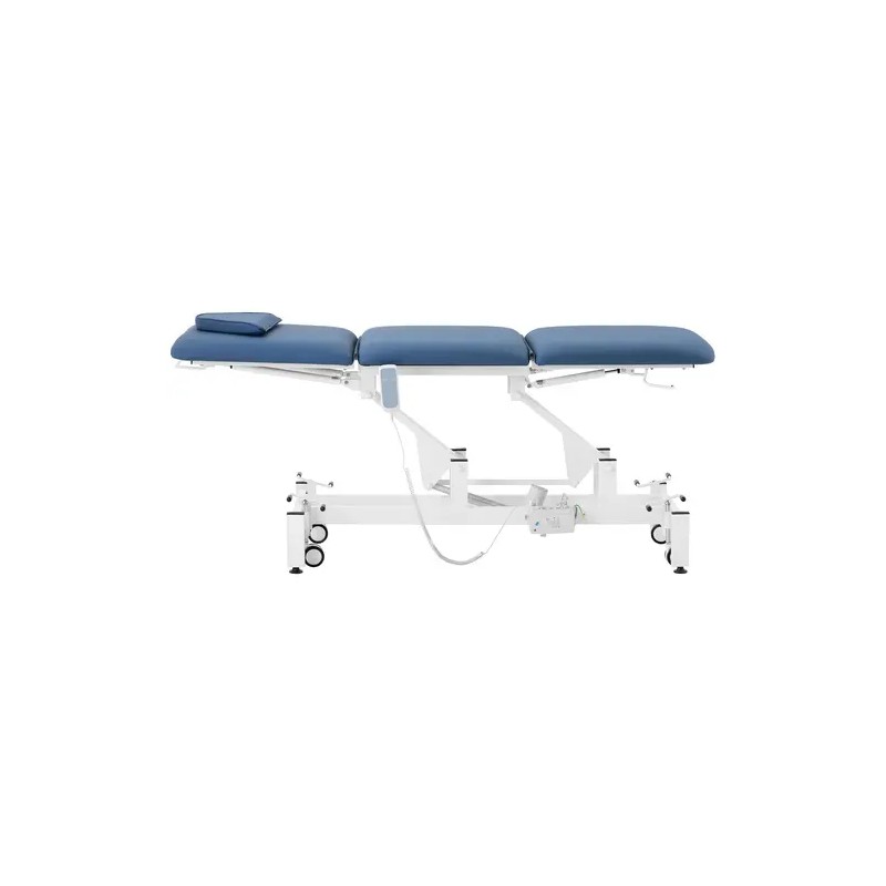 Sähköinen hierontapöytä Physa Valence Blue, 185 x 63 cm, korkeus 47-90 cm, valkoinen/sininen