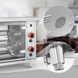 Royal Catering kaasugrilli 2 vartaalla ja valaistuksella
