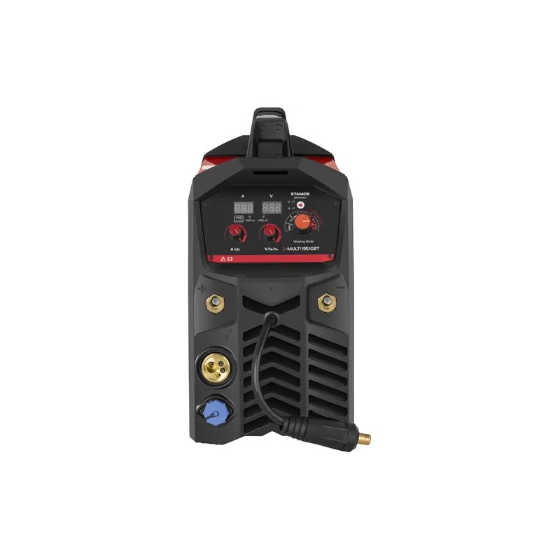 Kombihitsauslaite 195 A S-MULTI, hitsauskypärä Colour Glass Y-100 ja 5 kg E7018-elektrodeja