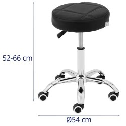 PHYSA LECCO BLACK työjakkara 52-64 cm 120 kg musta