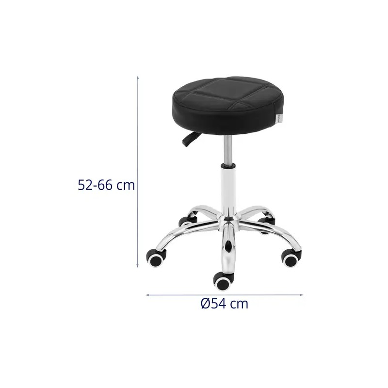 PHYSA LECCO BLACK työjakkara 52-64 cm 120 kg musta