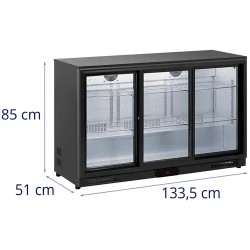 Royal Catering RC-BC009 juomakaappi 318 l, musta