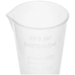 Mittakuppi 50 ml, 10 kpl, polypropeeni