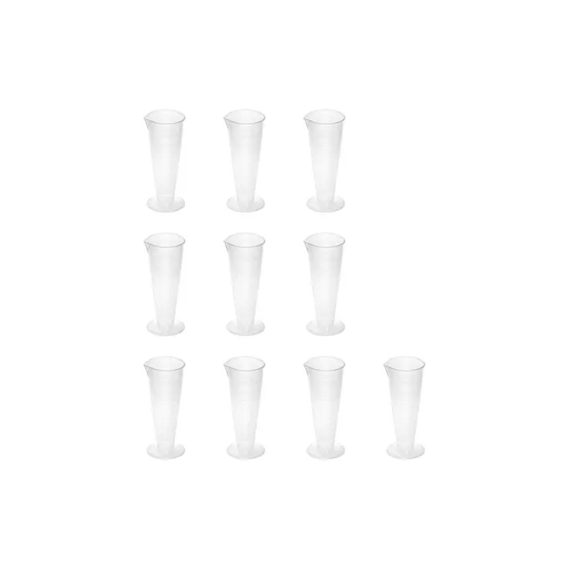 Mittakuppi 50 ml, 10 kpl, polypropeeni