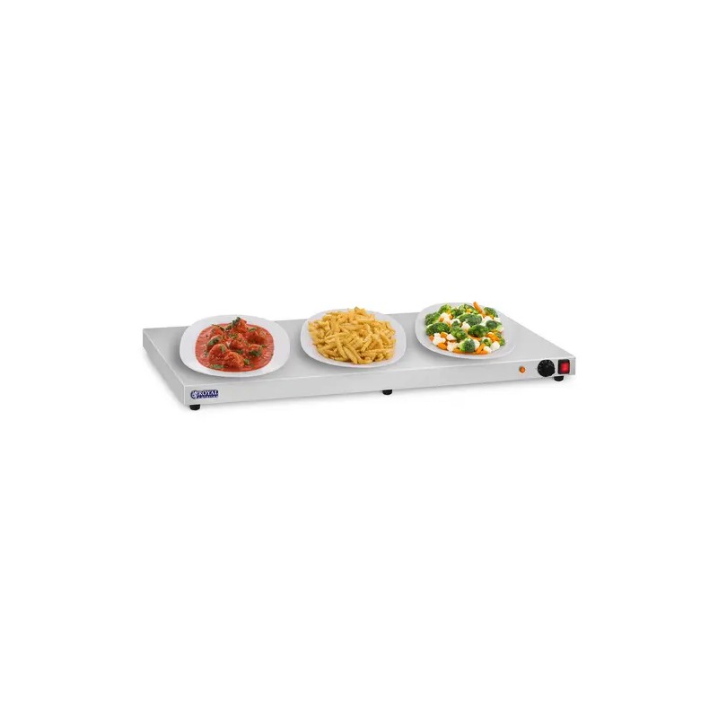 Royal Catering RCHP-600E lämpölevy, 600 W, ruostumaton teräs, 100 x 50 cm