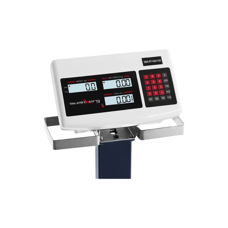 Steinberg Systems SBS-PF-600/100 alustavaaka 600 kg / 0,1 kg 40 x 30 cm pyörillä 22 kg