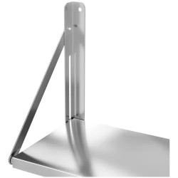 Royal Catering RC-BFWH8030 taitettava seinähylly ruostumaton teräs 80 x 30 cm