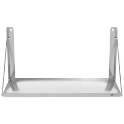Royal Catering RC-BFWH8030 taitettava seinähylly ruostumaton teräs 80 x 30 cm