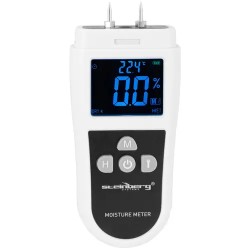 Steinberg Systems SBS-MT-100 kosteusmittari, 5 bis 70 %, LED-näyttö, taskulamppu