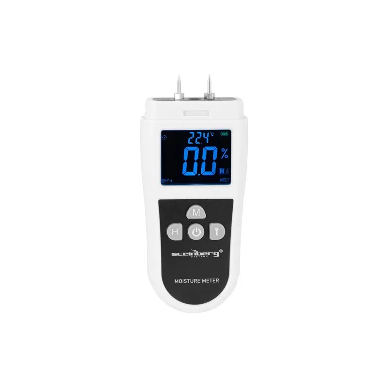 Steinberg Systems SBS-MT-100 kosteusmittari, 5 bis 70 %, LED-näyttö, taskulamppu