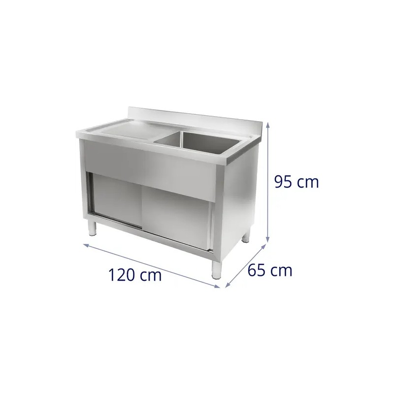 Royal Catering RCHS-1200WS tiskiallaskaappi 120 x 65 cm terästä