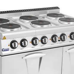 Royal Catering sähköhella uunilla, 6 valurautalevyä, 19,1 kW, 120 x 73 cm, Pro 730 Series